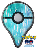 Splattered Blue 453 Absorbed Watercolor Texture Pokémon GO Plus Vinyl Protective Decal Skin Kit