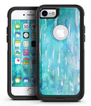 Splattered Blue 453 Absorbed Watercolor Texture - iPhone 7 or 8 OtterBox Case & Skin Kits