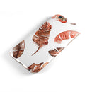Splattered Burnt Orange Feathers iPhone 6/6s or 6/6s Plus 2-Piece Hybrid INK-Fuzed Case