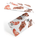 Splattered Burnt Orange Feathers - Premium Protective Decal Skin-Kit for the Apple Credit Card