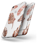 Splattered Burnt Orange Feathers - Skin-kit for the iPhone 8 or 8 Plus