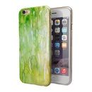 Splattered Green 42 Absorbed Watercolor Texture iPhone 6/6s or 6/6s Plus 2-Piece Hybrid INK-Fuzed Case