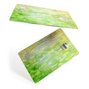 Splattered Green 42 Absorbed Watercolor Texture - Premium Protective Decal Skin-Kit for the Apple Credit Card