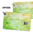 Splattered Green 42 Absorbed Watercolor Texture - Premium Protective Decal Skin-Kit for the Apple Credit Card