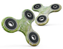 Splattered Green 42 Absorbed Watercolor Texture Full-Body Fidget Spinner Skin-Kit