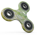 Splattered Green 42 Absorbed Watercolor Texture Full-Body Fidget Spinner Skin-Kit