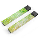 Splattered Green 42 Absorbed Watercolor Texture - Premium Decal Protective Skin-Wrap Sticker compatible with the Juul Labs vaping device