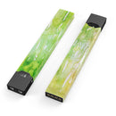 Splattered Green 42 Absorbed Watercolor Texture - Premium Decal Protective Skin-Wrap Sticker compatible with the Juul Labs vaping device