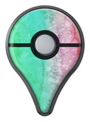 Splattered Mint Absorbed Watercolor Texture Pokémon GO Plus Vinyl Protective Decal Skin Kit