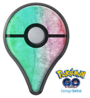Splattered Mint Absorbed Watercolor Texture Pokémon GO Plus Vinyl Protective Decal Skin Kit
