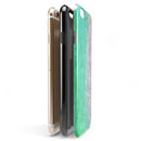 Splattered Mint Absorbed Watercolor Texture iPhone 6/6s or 6/6s Plus 2-Piece Hybrid INK-Fuzed Case