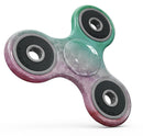 Splattered Mint Absorbed Watercolor Texture Full-Body Fidget Spinner Skin-Kit