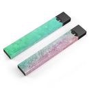 Splattered Mint Absorbed Watercolor Texture - Premium Decal Protective Skin-Wrap Sticker compatible with the Juul Labs vaping device