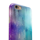 Splattered Ocean 4823 Absorbed Watercolor Texture iPhone 6/6s or 6/6s Plus 2-Piece Hybrid INK-Fuzed Case