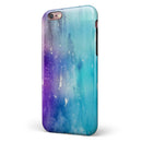 Splattered Ocean 4823 Absorbed Watercolor Texture iPhone 6/6s or 6/6s Plus 2-Piece Hybrid INK-Fuzed Case
