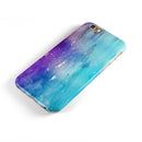 Splattered Ocean 4823 Absorbed Watercolor Texture iPhone 6/6s or 6/6s Plus 2-Piece Hybrid INK-Fuzed Case