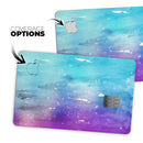 Splattered Ocean 4823 Absorbed Watercolor Texture - Premium Protective Decal Skin-Kit for the Apple Credit Card