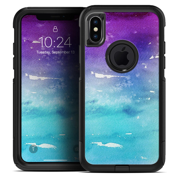 Splattered Ocean 4823 Absorbed Watercolor Texture - Skin Kit for the iPhone OtterBox Cases