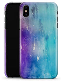 Splattered Ocean 4823 Absorbed Watercolor Texture - iPhone X Clipit Case
