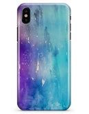Splattered Ocean 4823 Absorbed Watercolor Texture - iPhone X Clipit Case