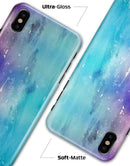 Splattered Ocean 4823 Absorbed Watercolor Texture - iPhone X Clipit Case