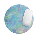 Splattered Opal Gemstone V1// WaterProof Rubber Foam Backed Anti-Slip Mouse Pad for Home Work Office or Gaming Computer Desk