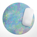Splattered Opal Gemstone V1// WaterProof Rubber Foam Backed Anti-Slip Mouse Pad for Home Work Office or Gaming Computer Desk