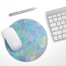 Splattered Opal Gemstone V1// WaterProof Rubber Foam Backed Anti-Slip Mouse Pad for Home Work Office or Gaming Computer Desk