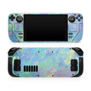 Splattered Opal Gemstone V1 // Full Body Skin Decal Wrap Kit for the Steam Deck handheld gaming computer
