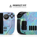 Splattered Opal Gemstone V1 // Full Body Skin Decal Wrap Kit for the Steam Deck handheld gaming computer