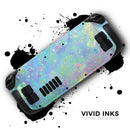 Splattered Opal Gemstone V1 // Full Body Skin Decal Wrap Kit for the Steam Deck handheld gaming computer