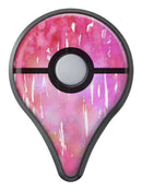 Splattered Pink 3 Absorbed Watercolor Texture Pokémon GO Plus Vinyl Protective Decal Skin Kit