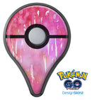 Splattered Pink 3 Absorbed Watercolor Texture Pokémon GO Plus Vinyl Protective Decal Skin Kit