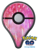 Splattered Pink 3 Absorbed Watercolor Texture Pokémon GO Plus Vinyl Protective Decal Skin Kit