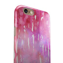 Splattered Pink 3 Absorbed Watercolor Texture iPhone 6/6s or 6/6s Plus 2-Piece Hybrid INK-Fuzed Case