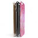 Splattered Pink 3 Absorbed Watercolor Texture iPhone 6/6s or 6/6s Plus 2-Piece Hybrid INK-Fuzed Case