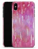 Splattered Pink 3 Absorbed Watercolor Texture - iPhone X Clipit Case