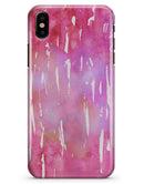 Splattered Pink 3 Absorbed Watercolor Texture - iPhone X Clipit Case