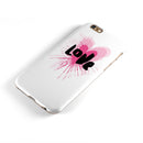Splattered Pink Love iPhone 6/6s or 6/6s Plus 2-Piece Hybrid INK-Fuzed Case