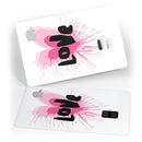Splattered Pink Love - Premium Protective Decal Skin-Kit for the Apple Credit Card