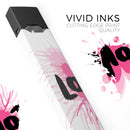 Splattered Pink Love - Premium Decal Protective Skin-Wrap Sticker compatible with the Juul Labs vaping device