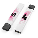 Splattered Pink Love - Premium Decal Protective Skin-Wrap Sticker compatible with the Juul Labs vaping device