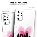 Splattered Pink Love - Premium Vinyl Skin Decal for Samsung Galaxy S25 Ultra, S24, S23, S22 & All Galaxy S Models