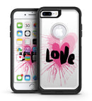 Splattered Pink Love - iPhone 7 or 7 Plus Commuter Case Skin Kit