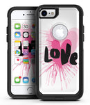 Splattered Pink Love - iPhone 7 or 7 Plus Commuter Case Skin Kit
