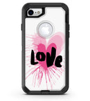 Splattered Pink Love - iPhone 7 or 8 OtterBox Case & Skin Kits