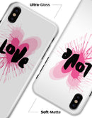 Splattered Pink Love - iPhone X Clipit Case