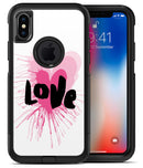 Splattered Pink Love - iPhone X OtterBox Case & Skin Kits