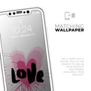 Splattered Pink Love - Protective Skin Wrap & Decal – Compatible with iPhone SE to iPhone 17 Pro Max (All Models)