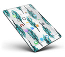 Splattered Teal Watercolor Feathers - iPad Pro 97 - View 4.jpg